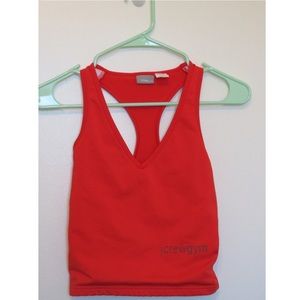 Orange Jcrewgym exercise / jogging tank / top